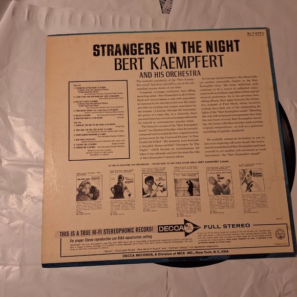bert kaempfert strangers in the night lp record - Picture 2 of 4